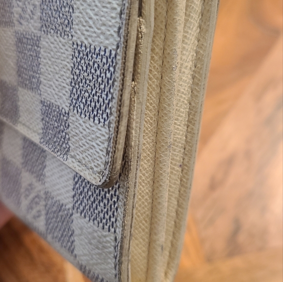 Louis Vuitton LV Damier Azur Sarah Wallet France 2007 authentic - Picture 6 of 11